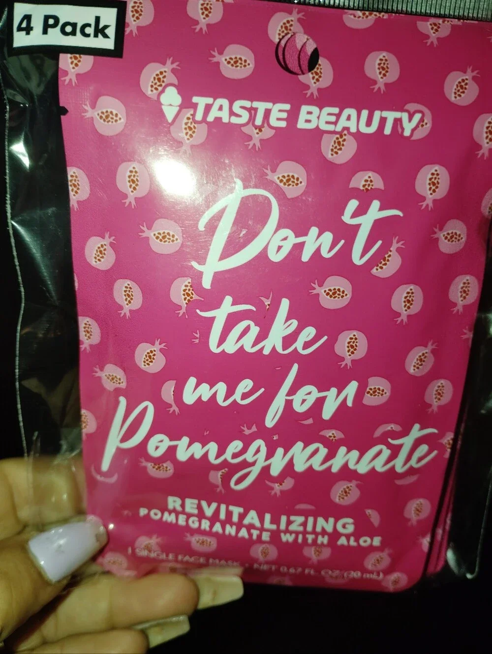 Don't take me for pomegranate revitalizing pomegranate with aloe single face